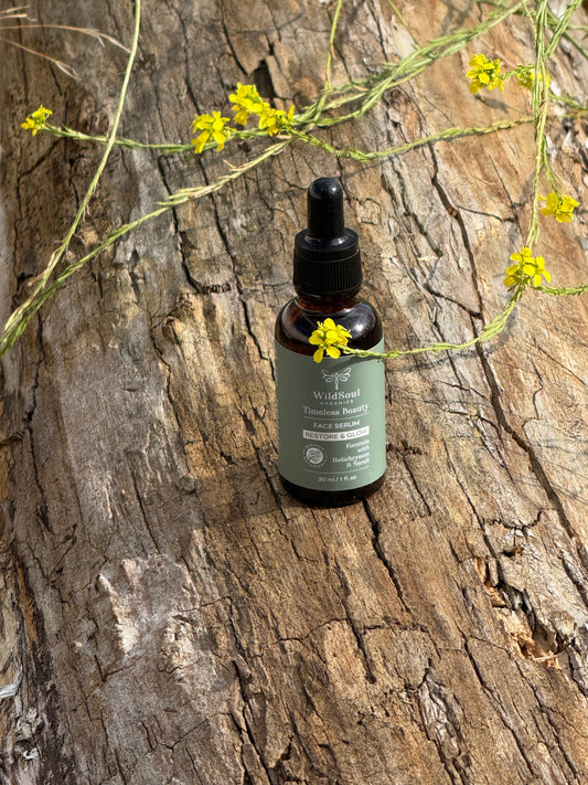 Timeless Beauty Face Serum – Restore & Glow
By WildSoul Organics