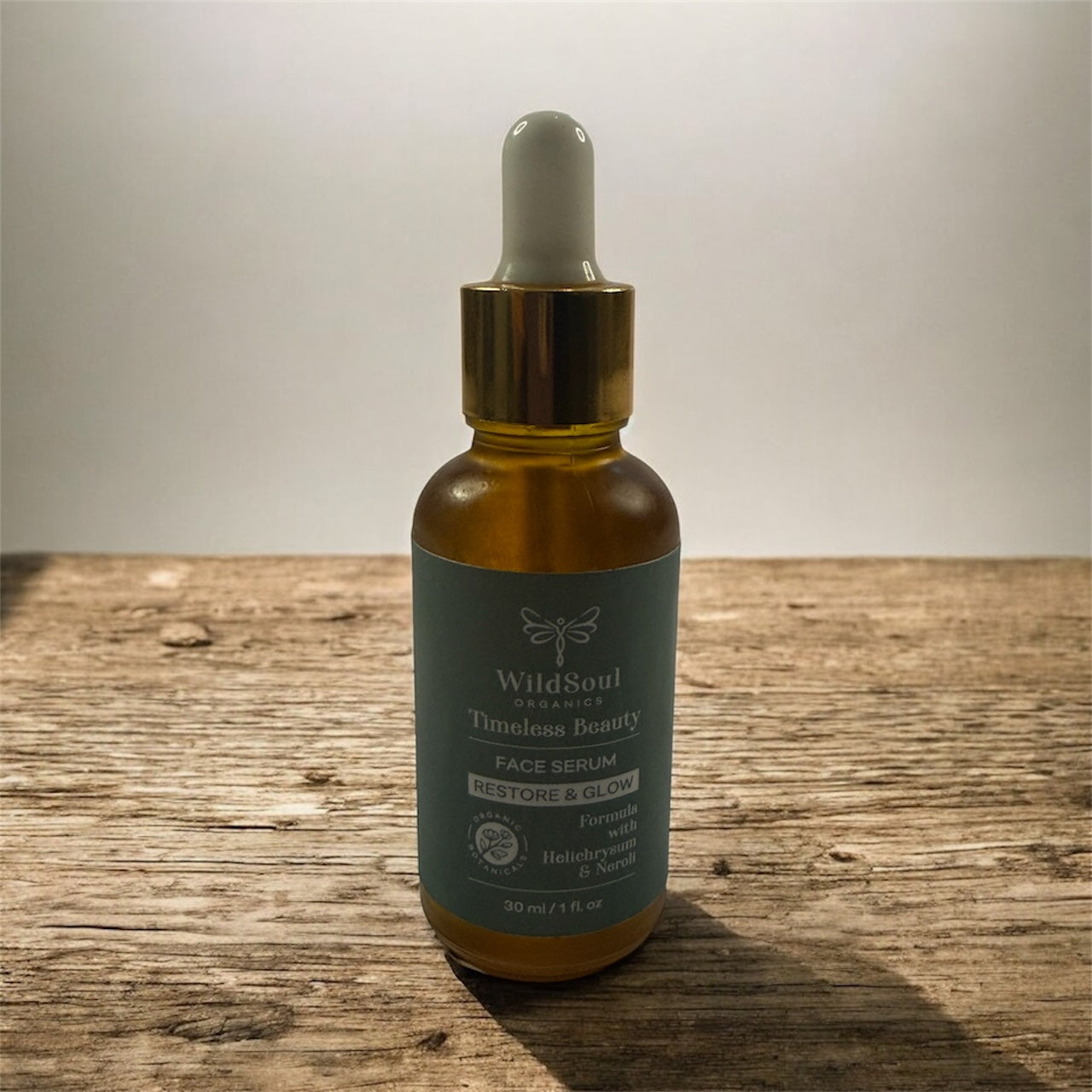 Timeless Beauty Face Serum – Restore & Glow
By WildSoul Organics