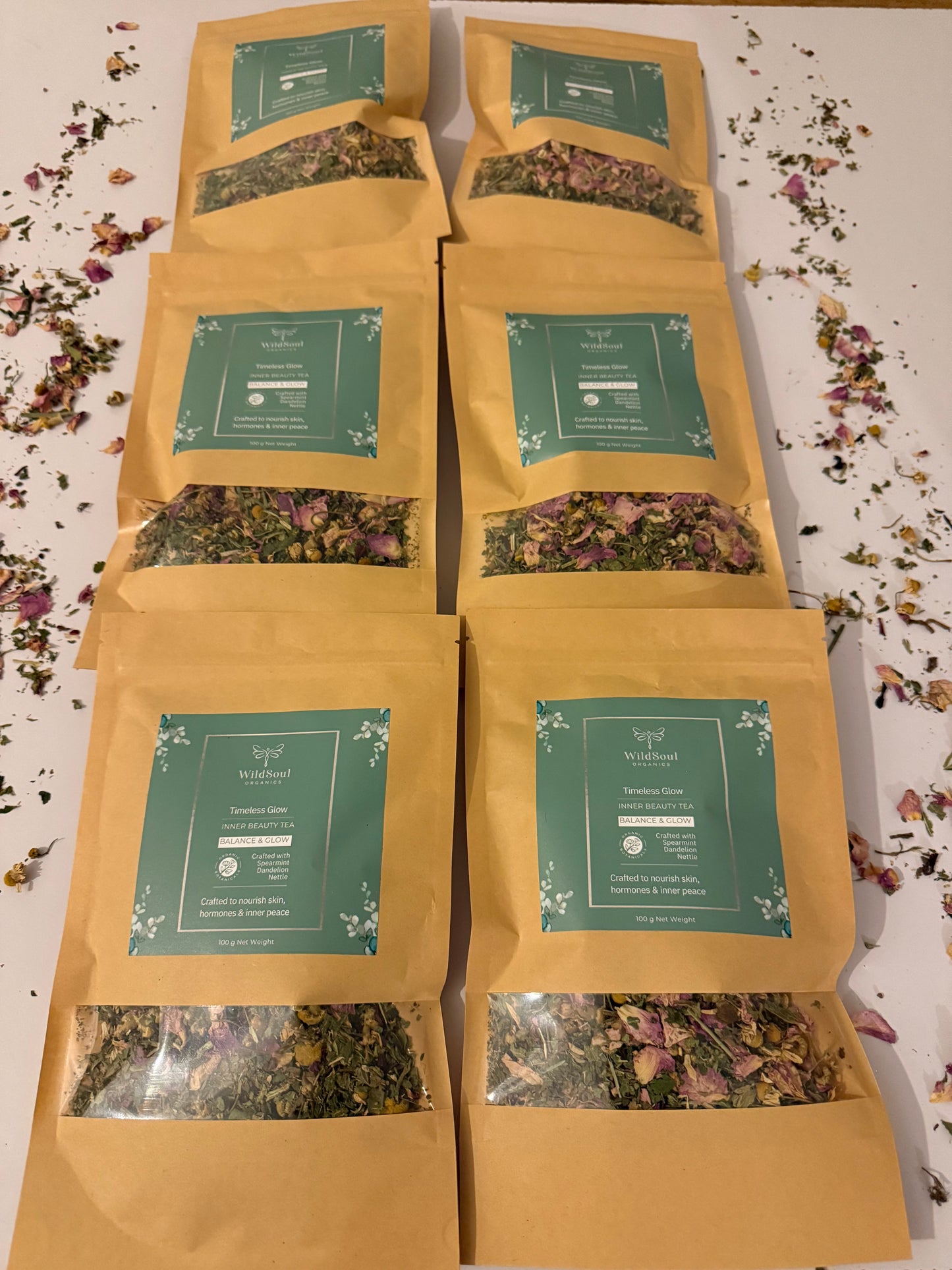 Timeless Glow Inner Beauty Tea – Organic Herbal Blend for Radiant Skin & Inner Calm
