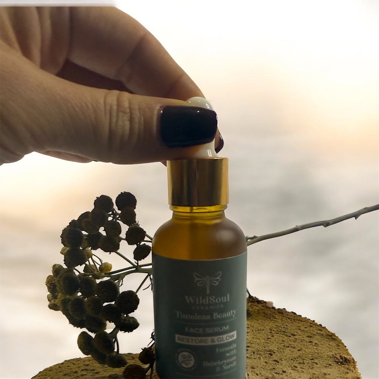 Timeless Beauty Face Serum – Restore & Glow
By WildSoul Organics