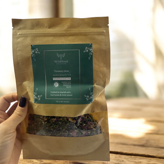 Timeless Glow Inner Beauty Tea – Organic Herbal Blend for Radiant Skin & Inner Calm