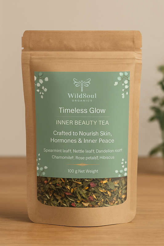 Timeless Glow Inner Beauty Tea – Organic Herbal Blend for Radiant Skin & Inner Calm