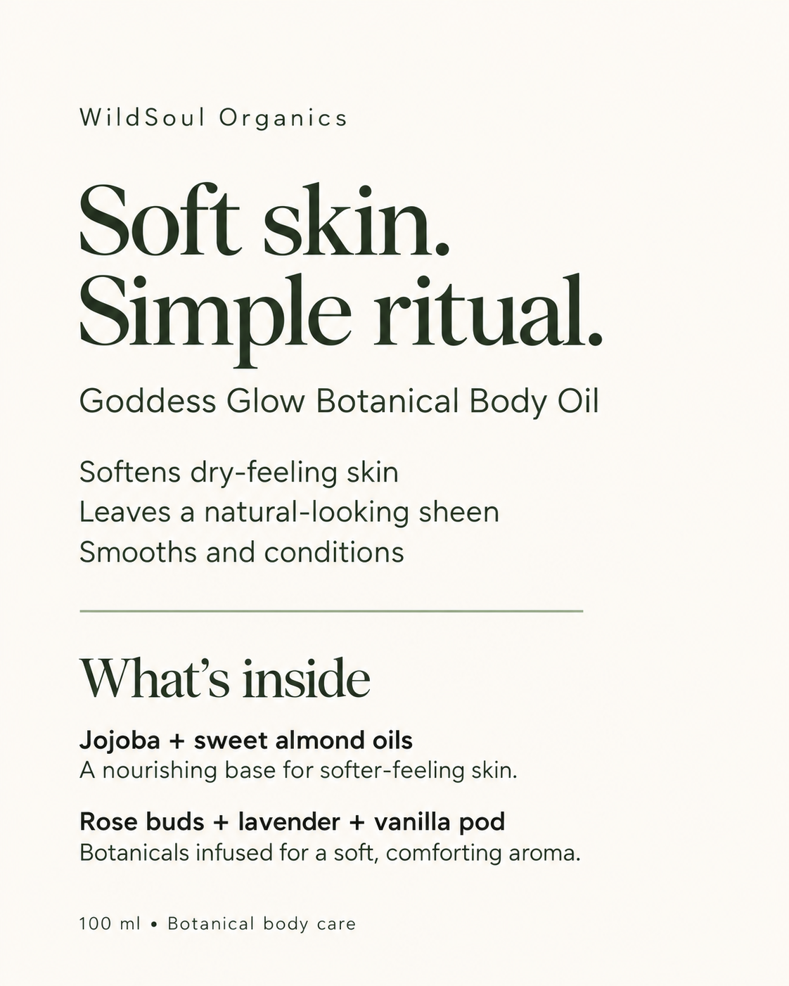 Goddess Glow benefits and ingredients in a simple easy-to-read guide